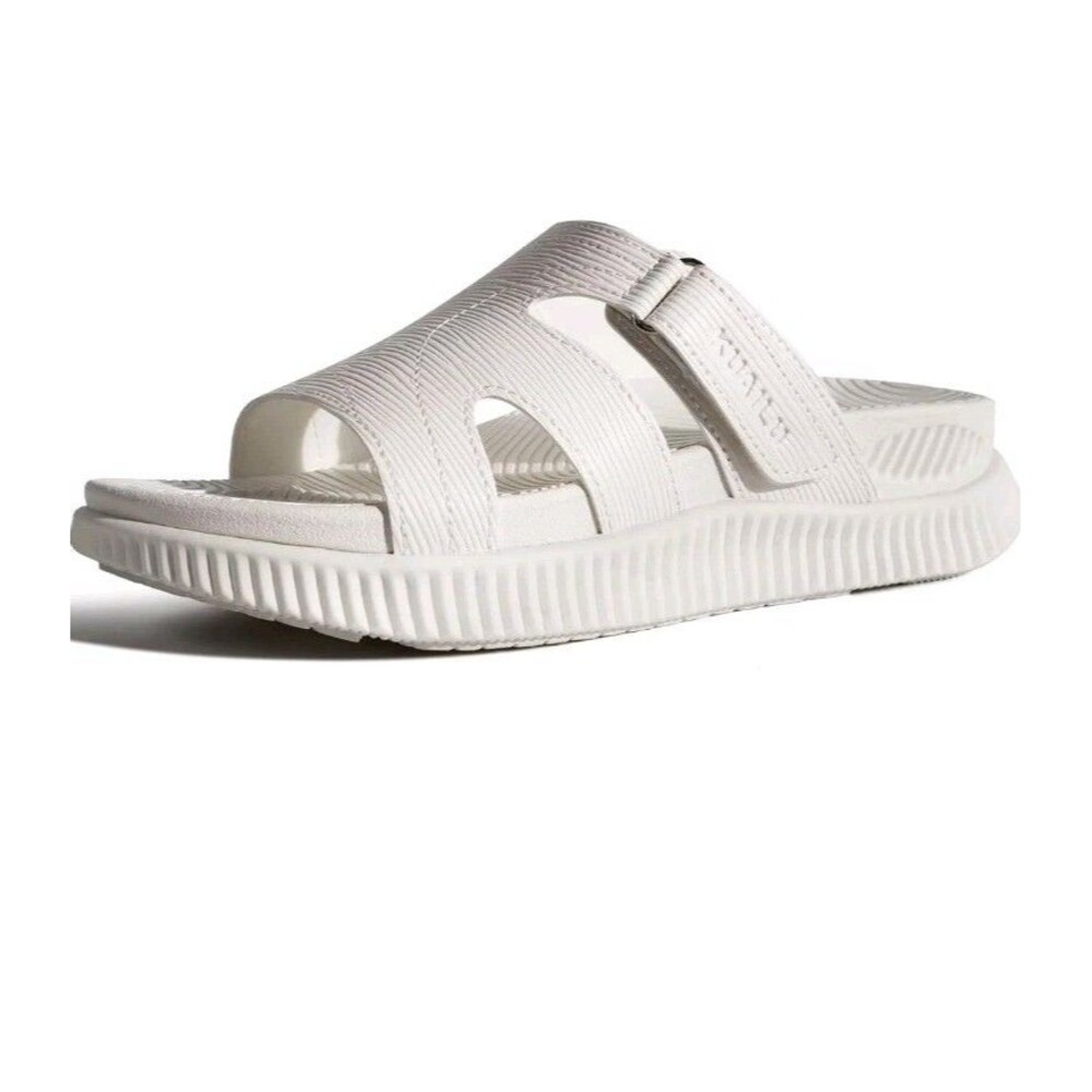 KuaiLu Orthotic Slides Thick Athletic Cushion Recovery Sandals White Sz 11